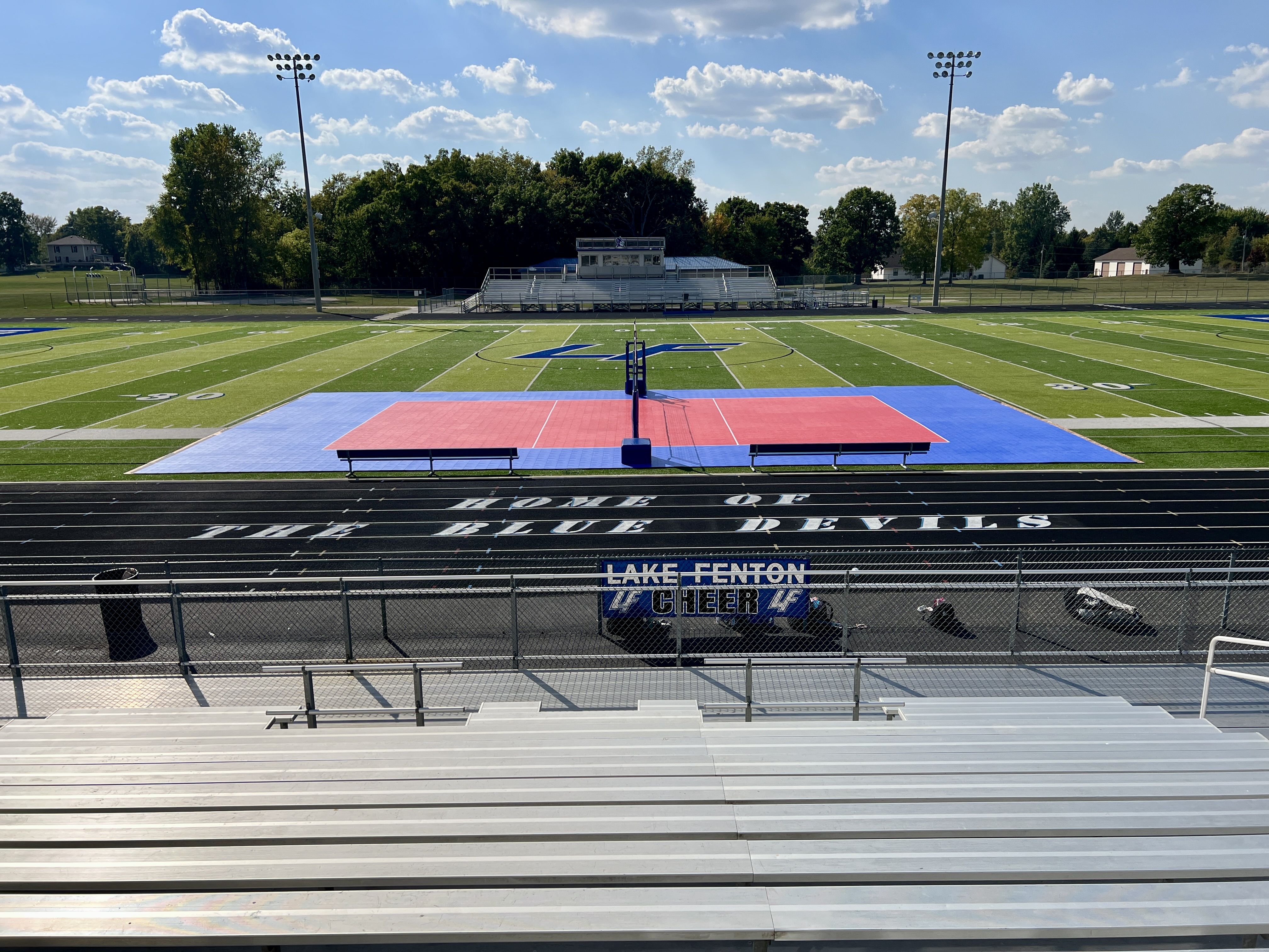 Court view from bleachers